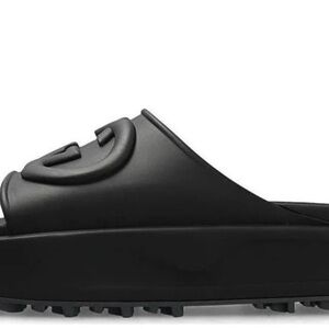 Gucci Black Slide Sandals